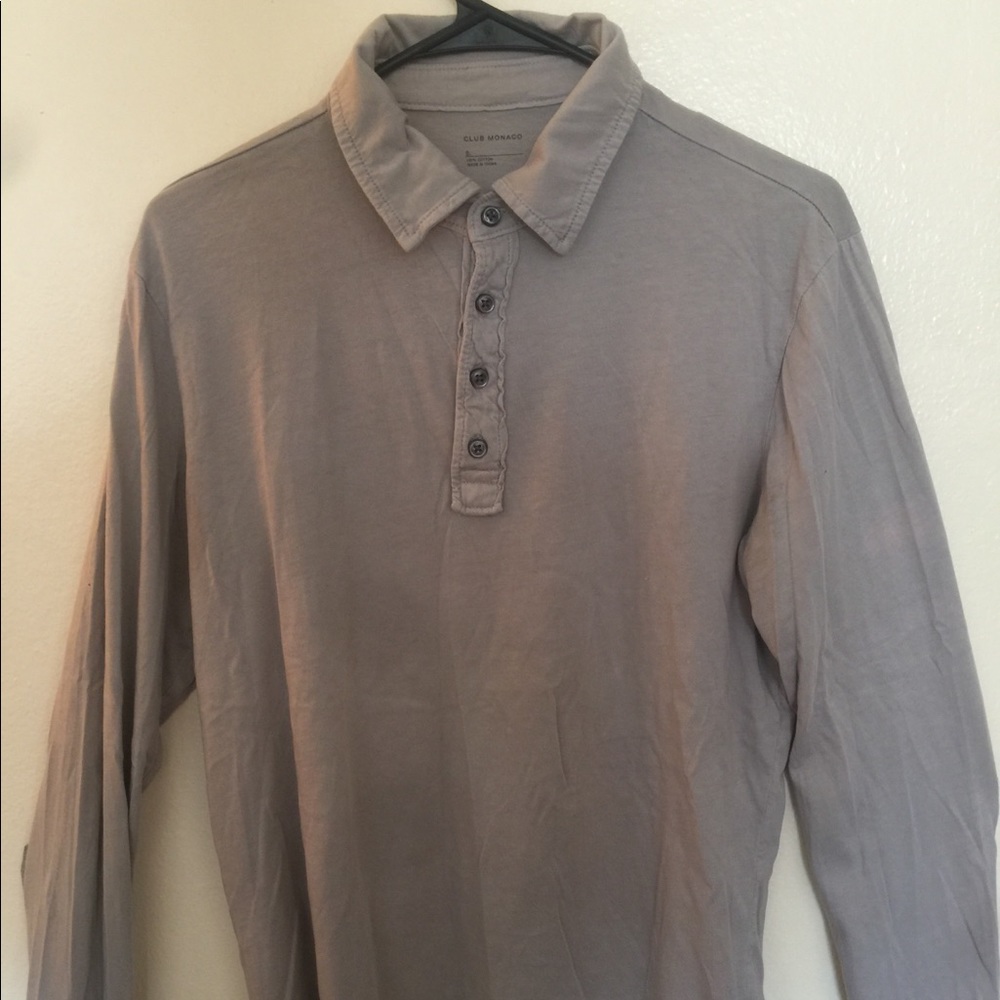 Club Monaco Long Sleeved Collared Shirt